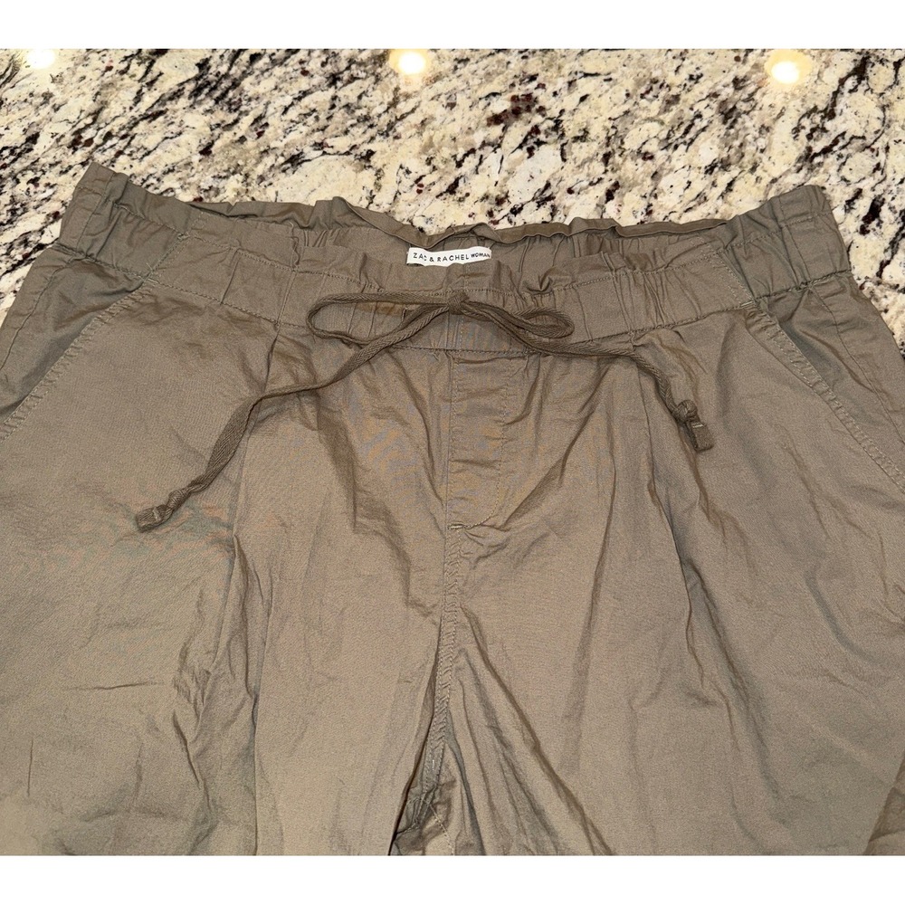 Zac & Rachel Elastic Waist Cropped Pants Women's Size 2X Comfy